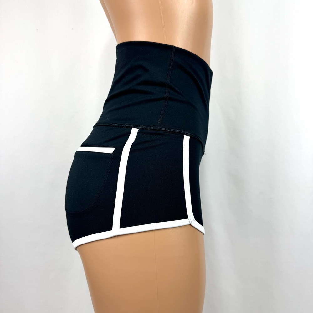Fp Movement By Free People Fitted Shorts Island Time Shorts Black Sz S Coastal - Picture 7 of 16